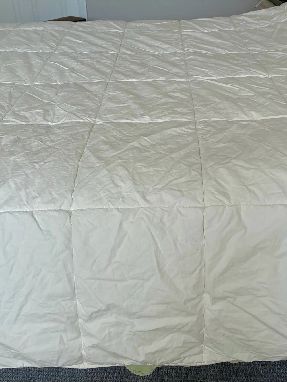IKEA White Premium Cotton Comforter/Duvet Insert. King 102x86”.Soft & Cushy. EC